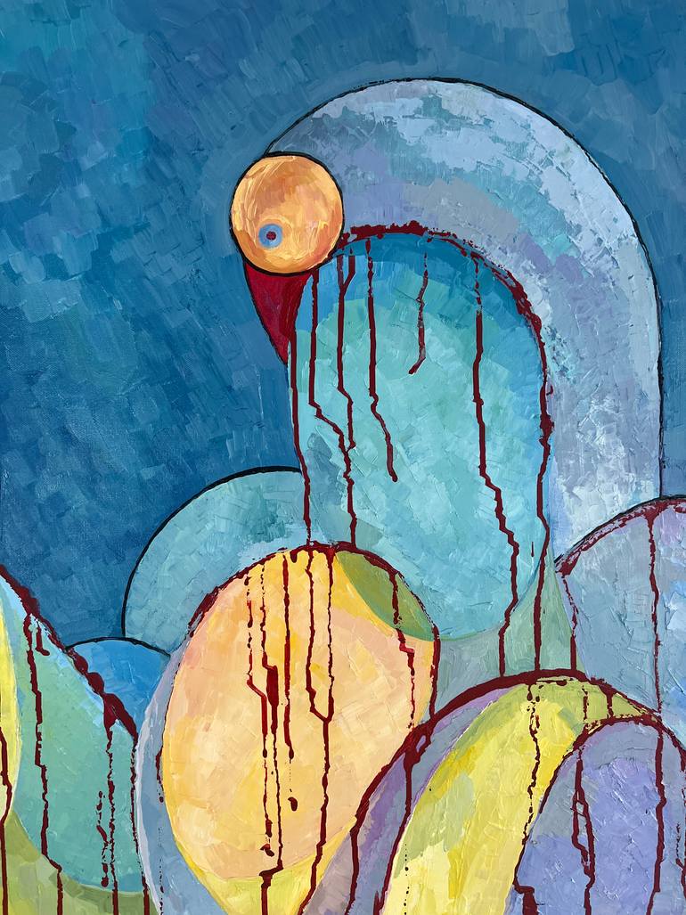 Original Abstract Expressionism Abstract Painting by Mariya Zeltsman