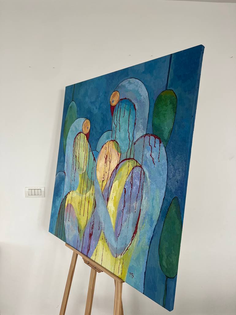 Original Abstract Expressionism Abstract Painting by Mariya Zeltsman