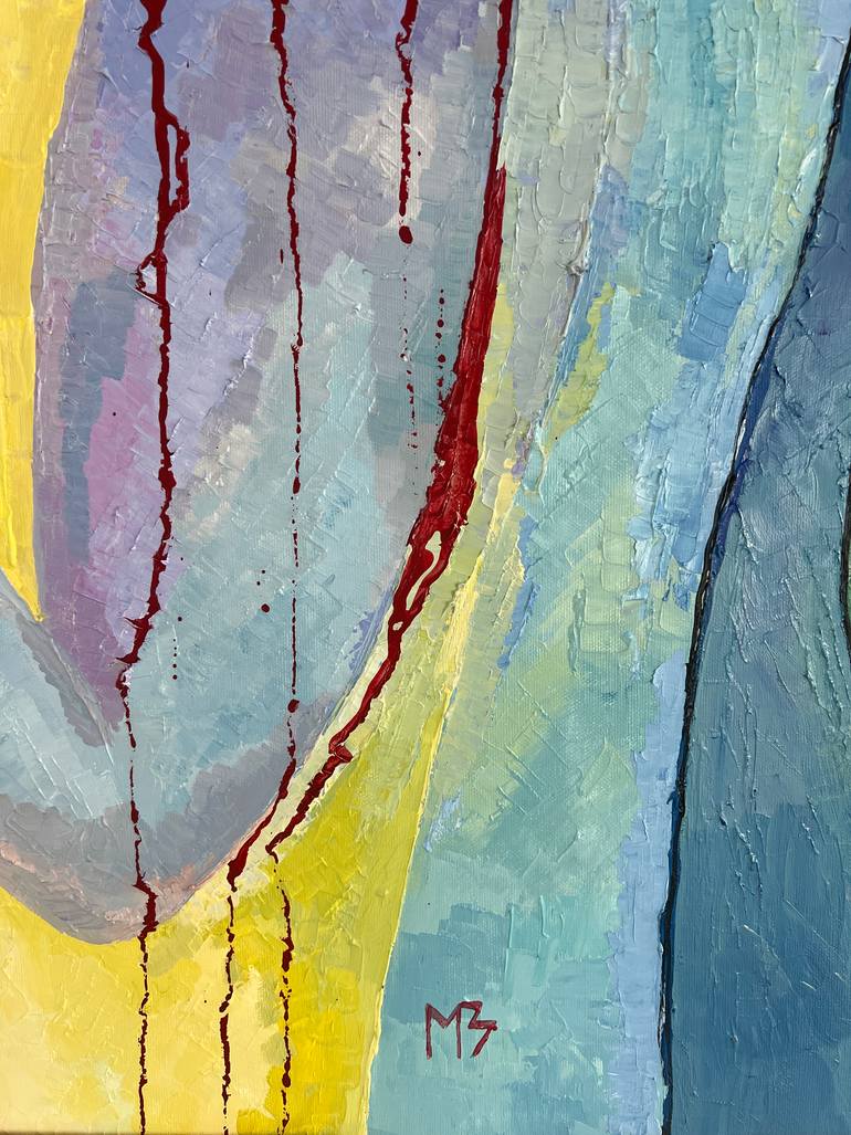 Original Abstract Expressionism Abstract Painting by Mariya Zeltsman