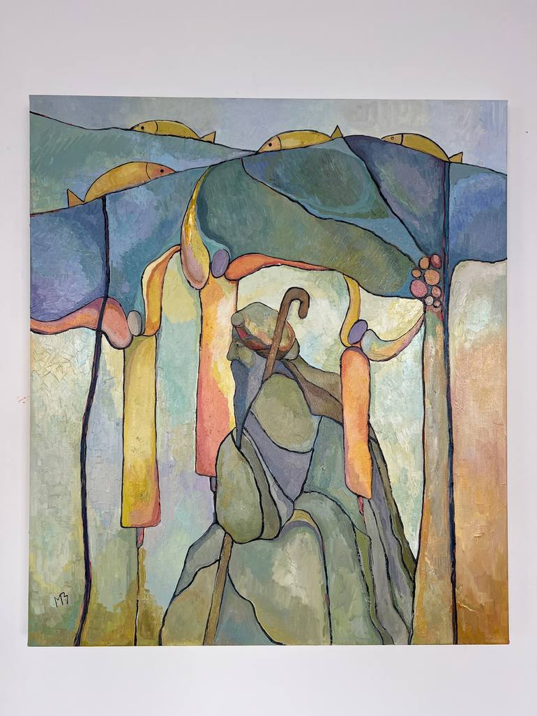 Original Abstract Expressionism Nature Painting by Mariya Zeltsman