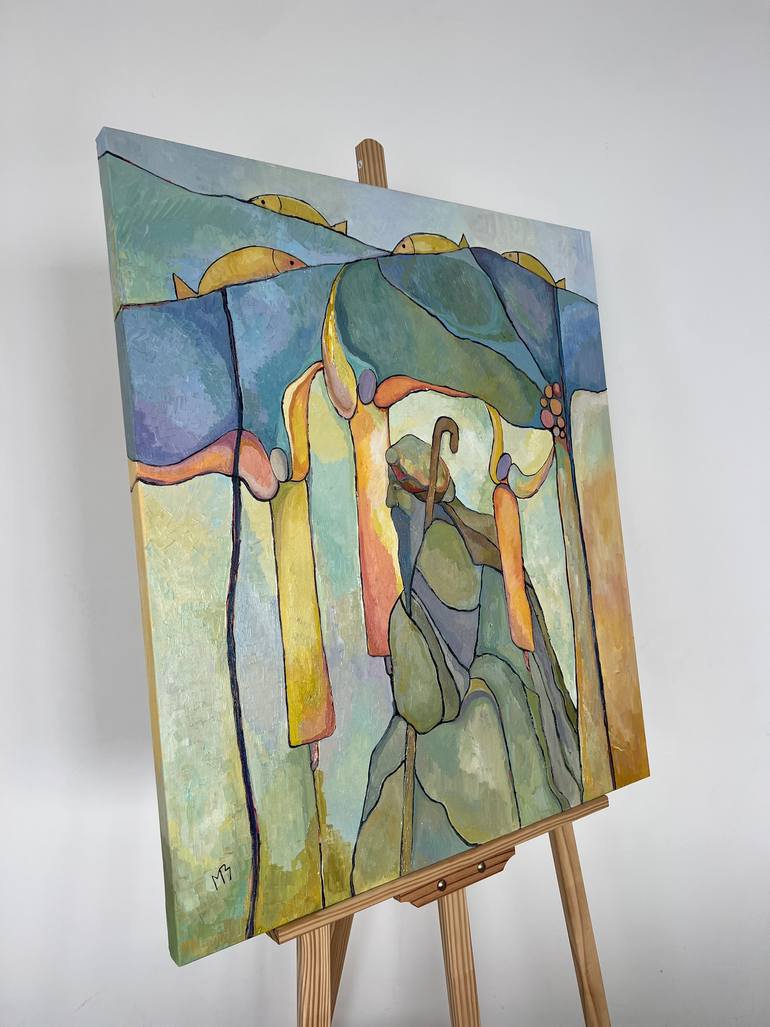 Original Abstract Expressionism Nature Painting by Mariya Zeltsman