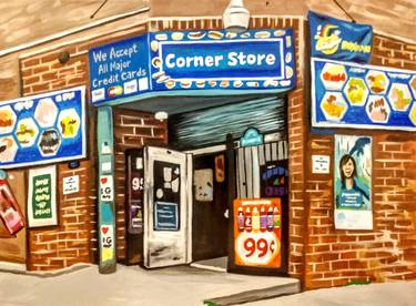 Original Realism Architecture Paintings by Damon Lamar Reed