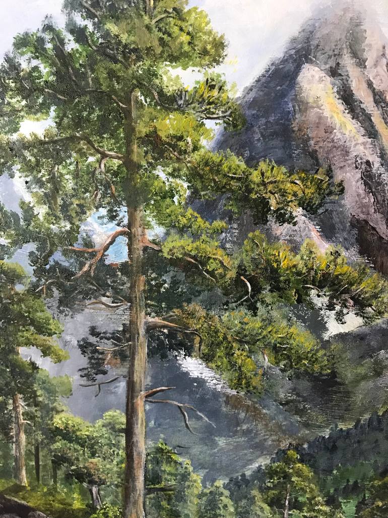 Original Photorealism Landscape Painting by Natalia Glazunova