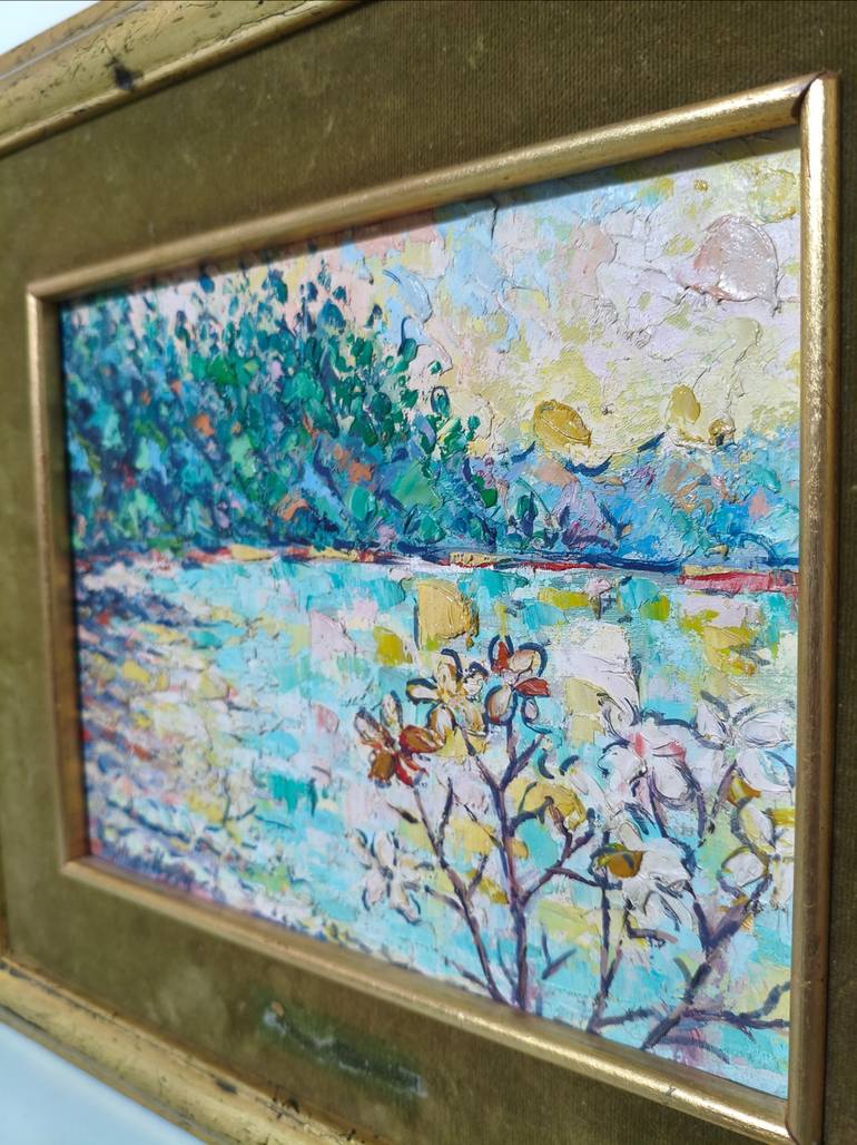 Original Impressionism Landscape Painting by Luciana Gamboa
