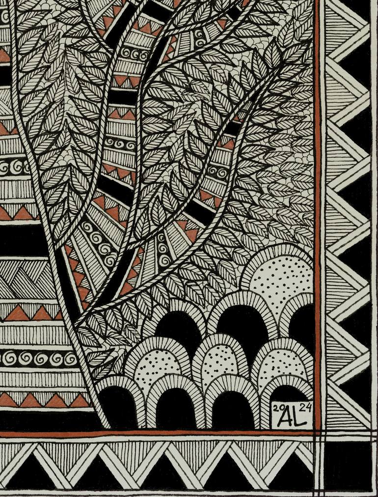 Original Symbolism Nature Drawing by Alex Litvin