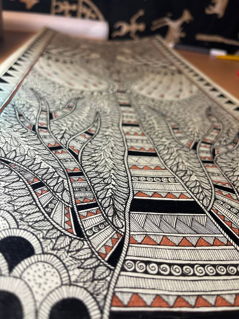 Original Symbolism Nature Drawing by Alex Litvin