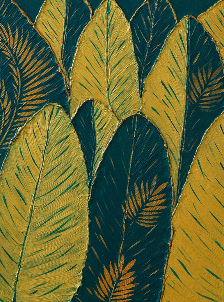 Original Painterly Abstraction Nature Painting by Marina Sokolovska