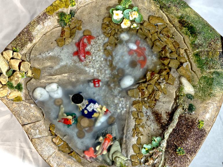 Original Abstract Expressionism Fantasy Mixed Media by Ali Murray