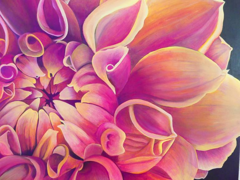 Dahlia Painting by Catherine Philipp | Saatchi Art