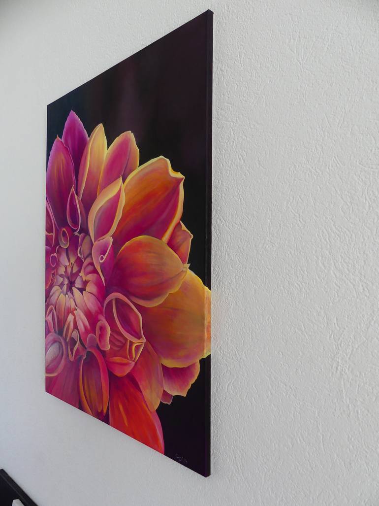 Dahlia Painting by Catherine Philipp | Saatchi Art