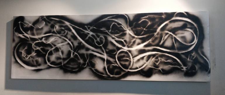 Original Abstract Expressionism Abstract Mixed Media by Jattinn Kochhar