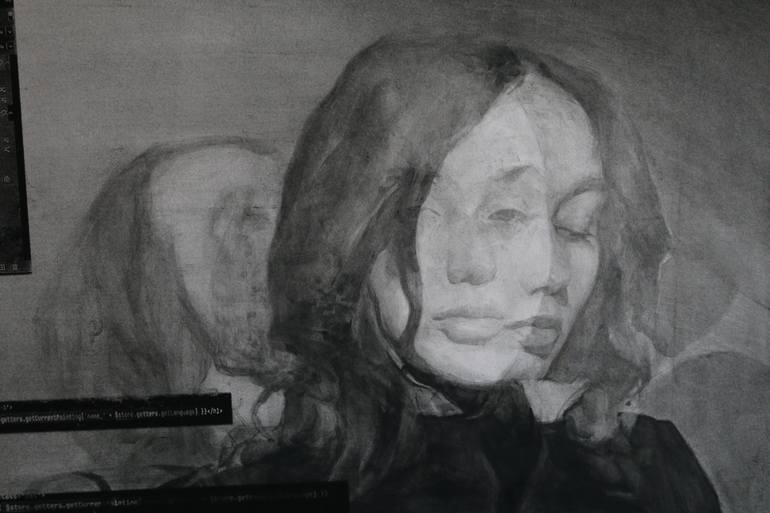 Original Portraiture Women Drawing by Dmytro Dotsenko