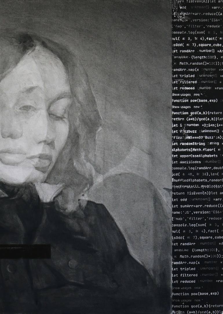 Original Portraiture Women Drawing by Dmytro Dotsenko