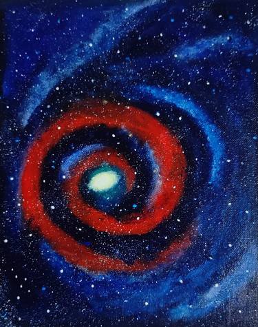 Original Abstract Outer Space Paintings by Ranjithkumar Balu