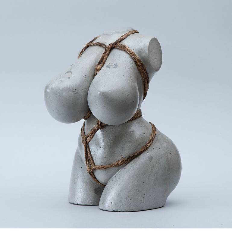 Original Symbolism Nude Sculpture by Val Filip