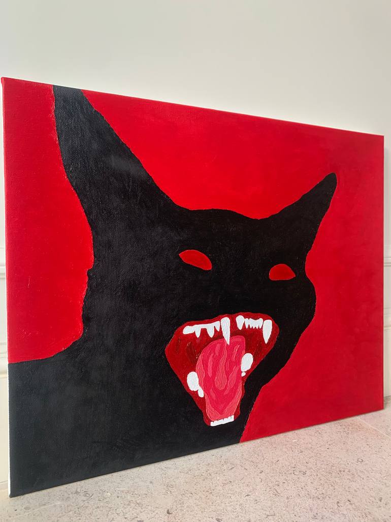 Original Expressionism Animal Painting by Daria Barabash