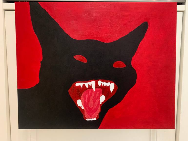 Original Expressionism Animal Painting by Daria Barabash