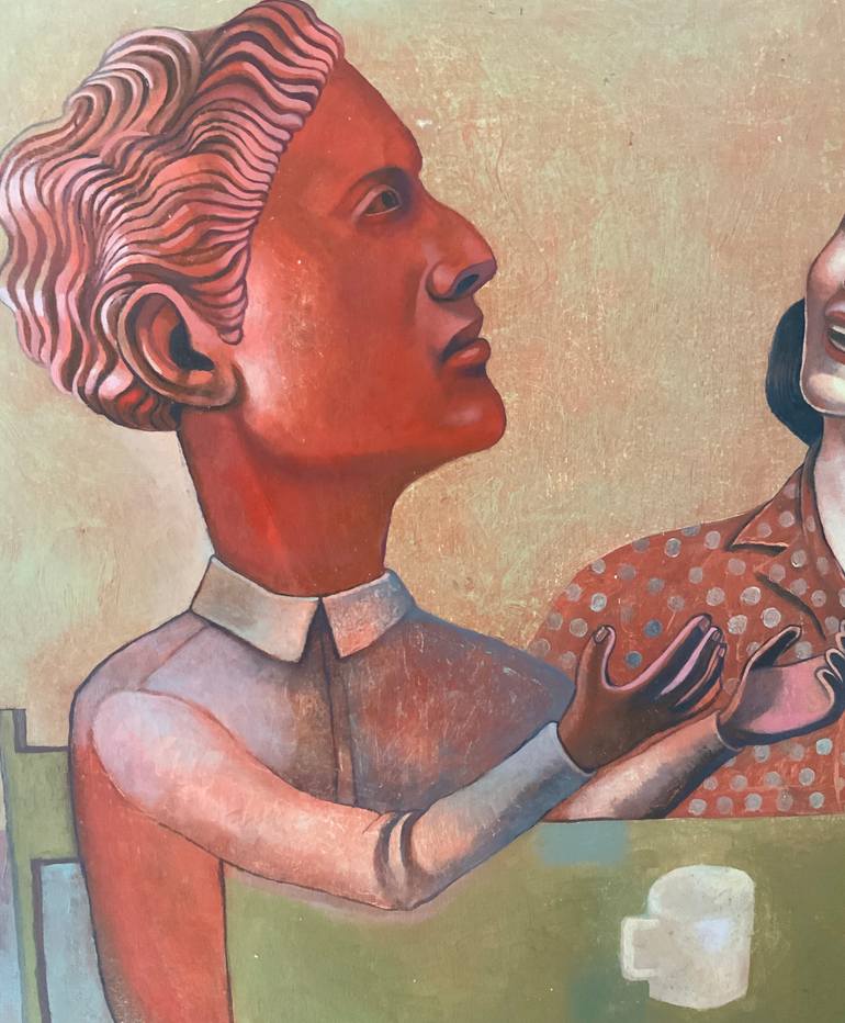 Original Contemporary People Painting by Molina Pardo