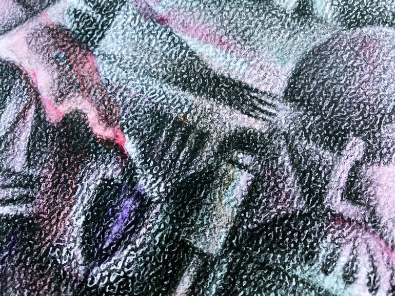 Original Abstract Expressionism Abstract Drawing by Orysia Mykhai