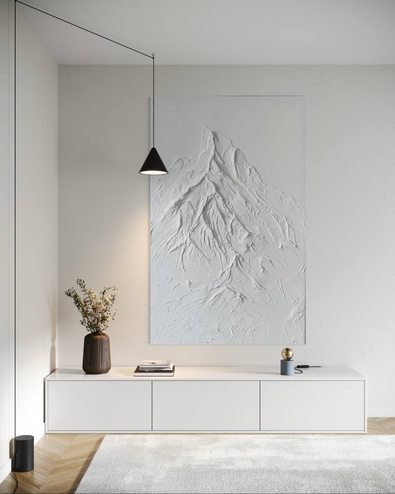 Original Abstract Landscape Painting by Maria Levi