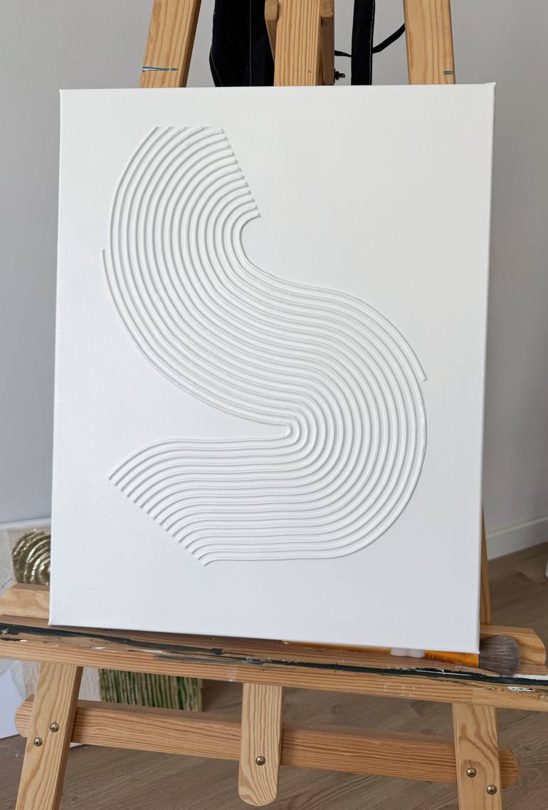 Original Minimalism Abstract Painting by Maria Levi