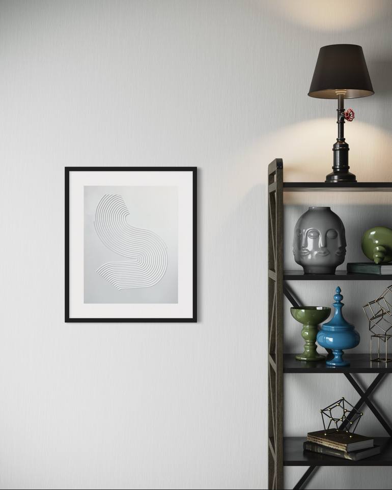 Original Minimalism Abstract Painting by Maria Levi