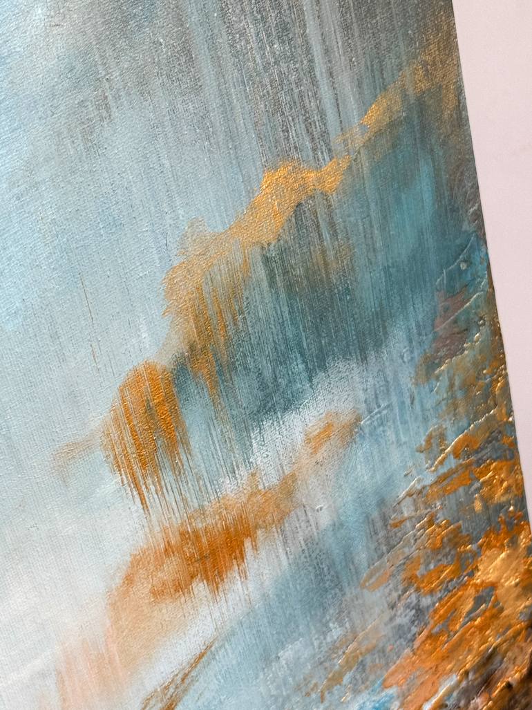 Original Abstract Landscape Painting by Maria Levi