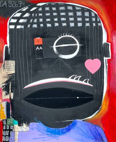 Original Abstract People Paintings by Rob Omodiagbe