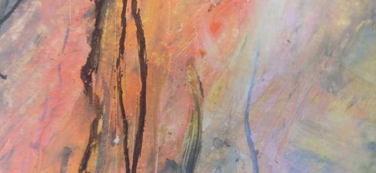 Original Abstract Expressionism Abstract Mixed Media by Irina Georgiana Miu