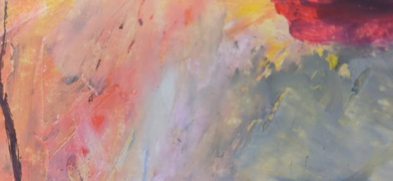 Original Abstract Expressionism Abstract Mixed Media by Irina Georgiana Miu