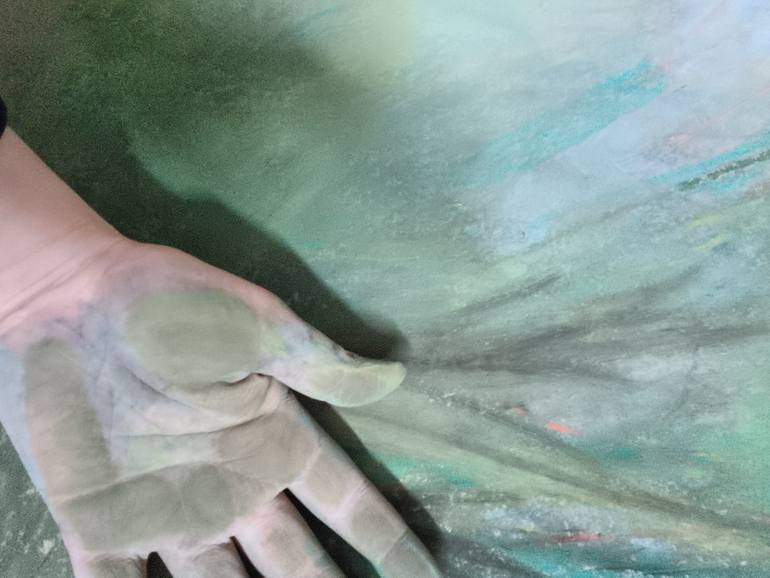 Original Abstract Expressionism Botanic Painting by Irina Georgiana Miu