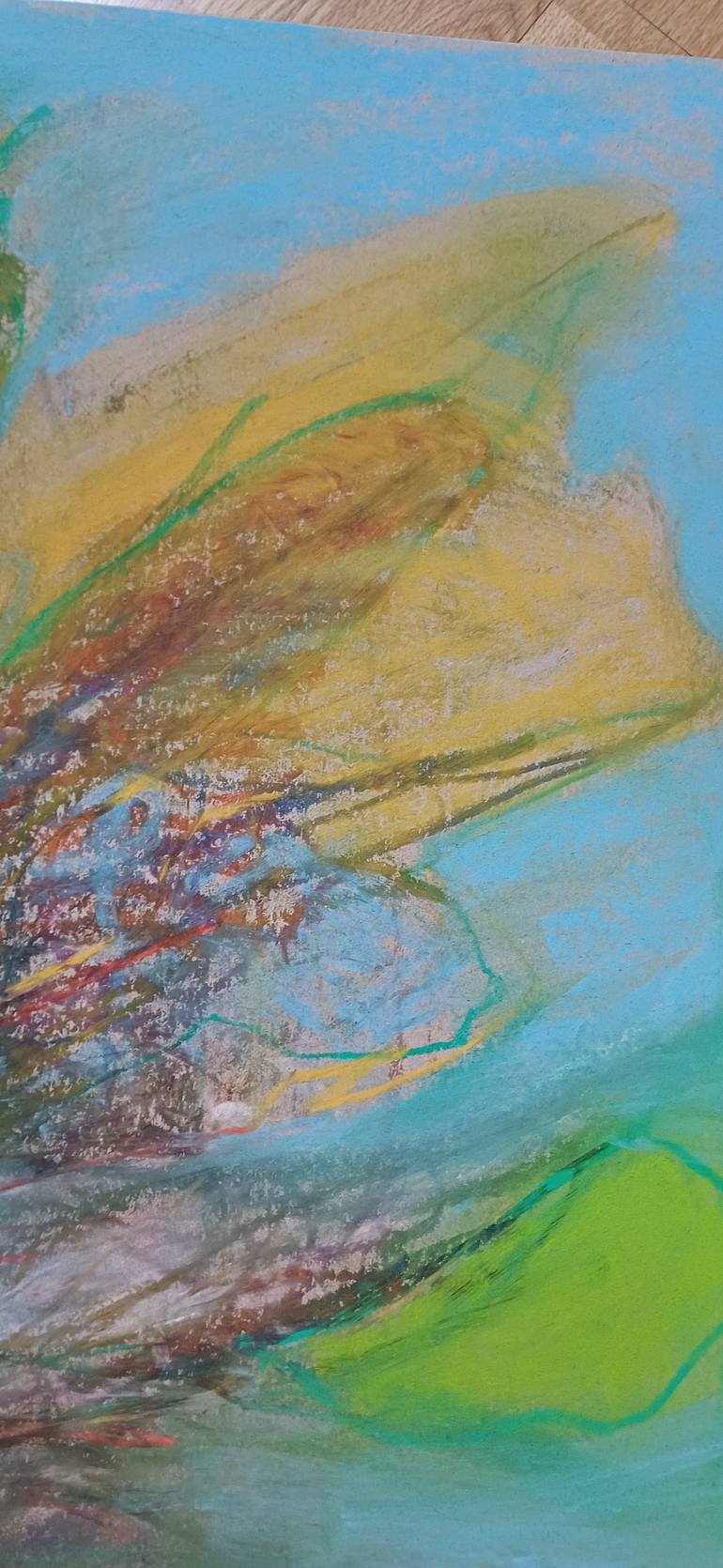 Original Abstract Expressionism Botanic Painting by Irina Georgiana Miu