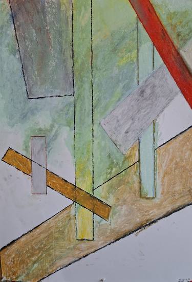 Original Abstract Geometric Drawing by Irina Georgiana Miu