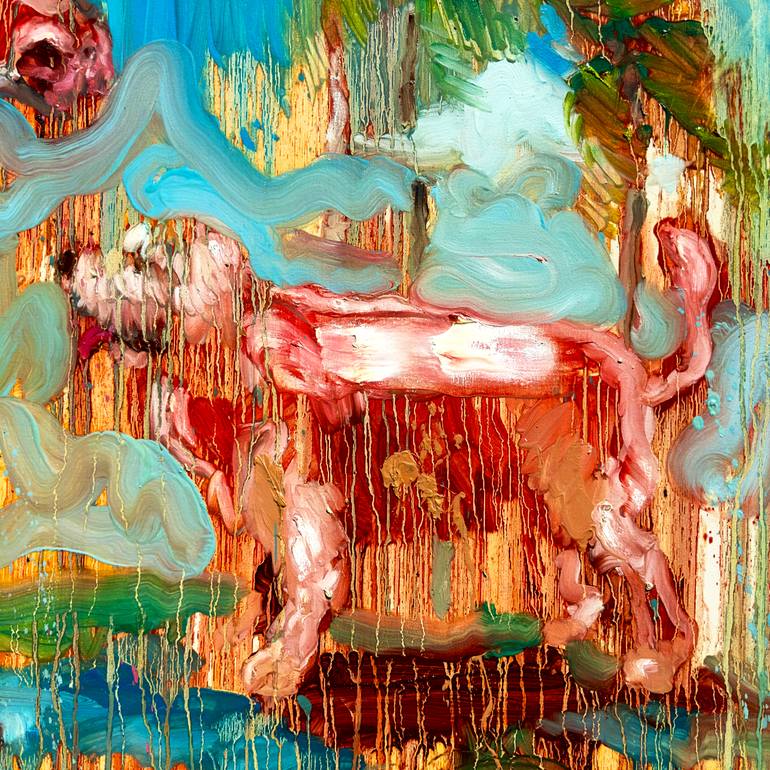 Original Fauvism Animal Painting by Taekgeun Song