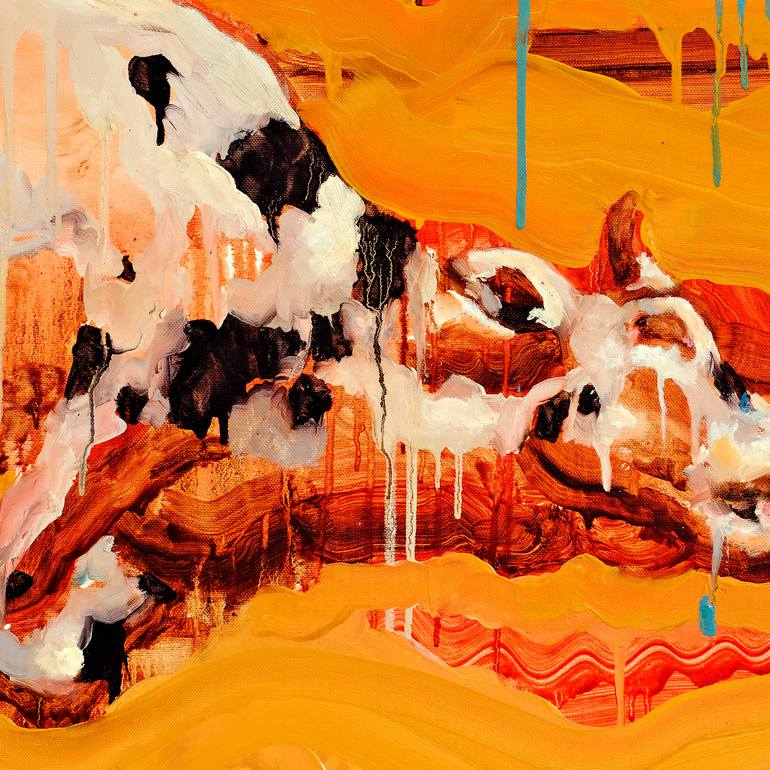 Original Fauvism Animal Painting by Taekgeun Song