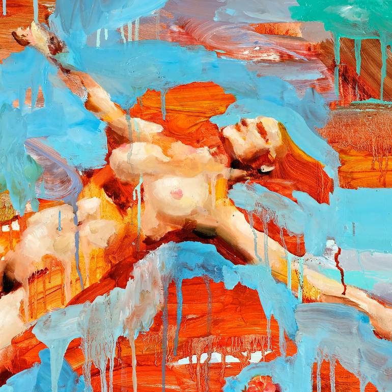 Original Fauvism People Painting by Taekgeun Song