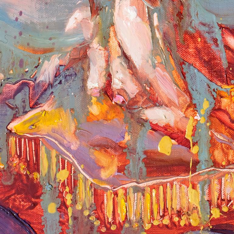 Original Fauvism People Painting by Taekgeun Song