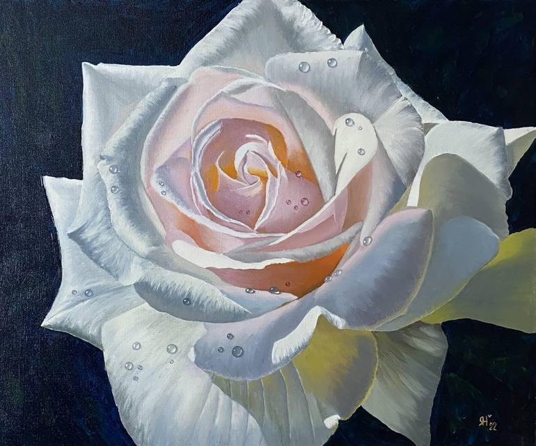 Print of Realism Floral Paintings by Nataliia Yakovenko