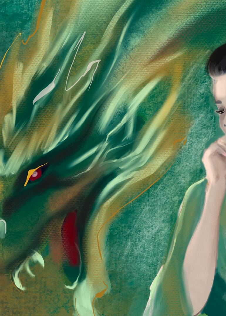 Original Modernism Women Digital by Lyudmila Graceful Brush