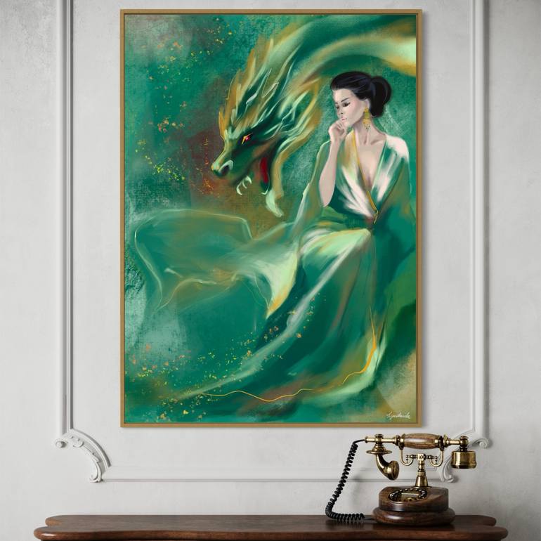 Original Modernism Women Digital by Lyudmila Graceful Brush