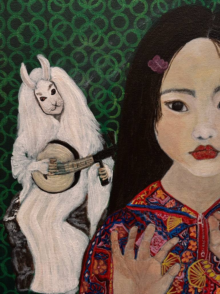 Original Figurative People Painting by Cece Rubin