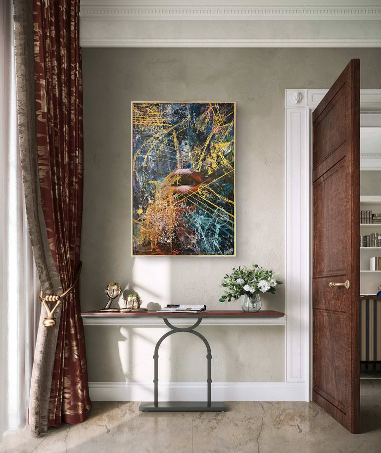 Original Algorithmic Abstract Painting by Roma Bankowski