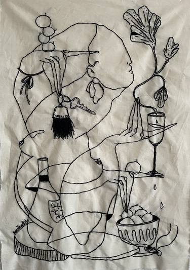 Original Abstract Expressionism Abstract Mixed Media by Anna Tsvell