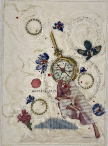 Original Symbolism People Mixed Media by Nina Alderete