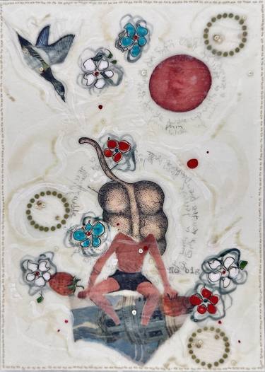 Original Symbolism People Mixed Media by Nina Alderete