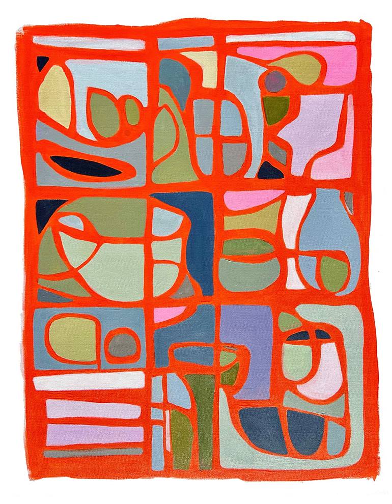Original Contemporary Abstract Painting by Denise Mortensen