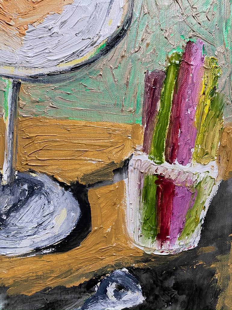 Original Expressionism Still Life Painting by Anastasia Miasnikova