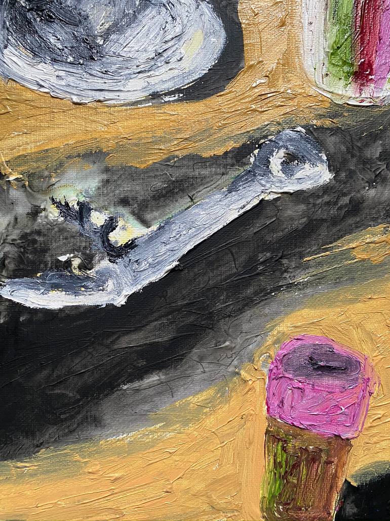 Original Expressionism Still Life Painting by Anastasia Miasnikova