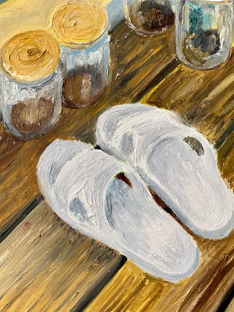 Original Expressionism Still Life Painting by Anastasia Miasnikova