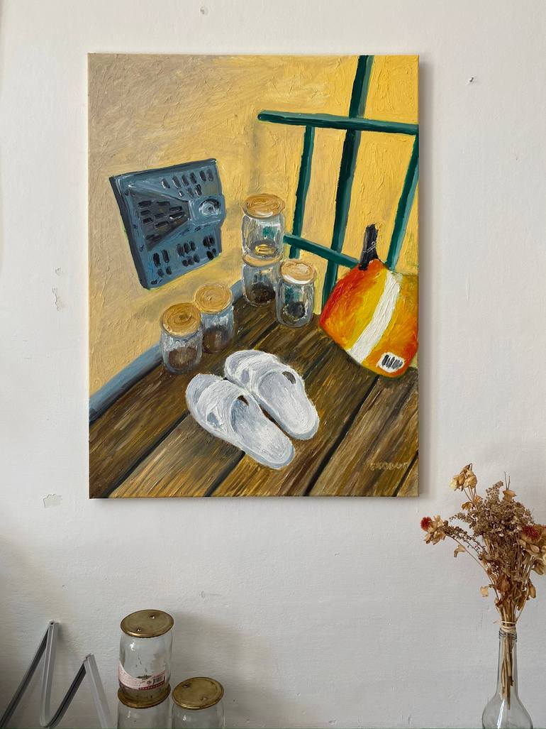 Original Expressionism Still Life Painting by Anastasia Miasnikova